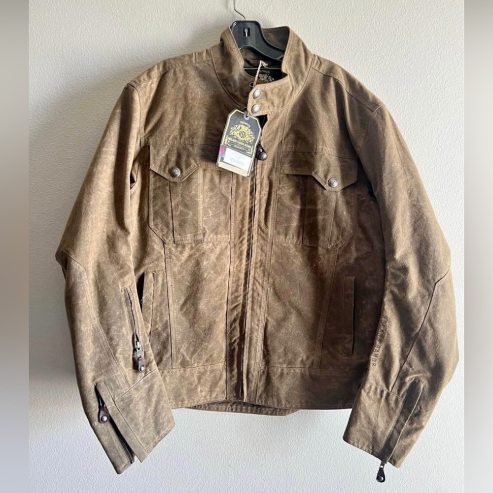 Roland Sands waxed tracker jacket size XL